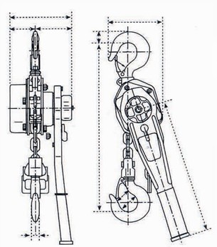 上海滬力 輕型手扳葫蘆結(jié)構(gòu)圖