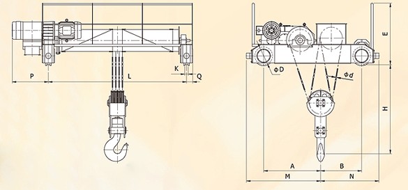 臺(tái)灣黑熊 半開放式起重機(jī)結(jié)構(gòu)圖