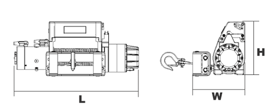 臺灣小金剛 DW-10000i車用電動絞盤結(jié)構(gòu)圖