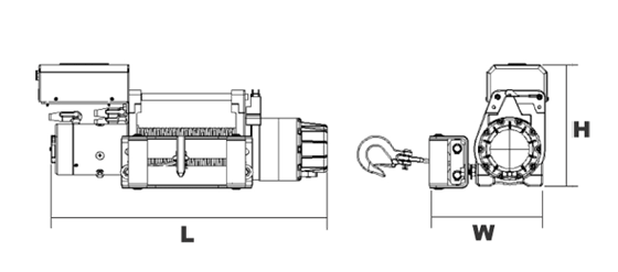 臺灣小金剛 DW-10000車用電動絞盤結(jié)構(gòu)圖