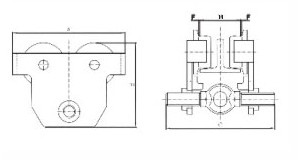 臺灣川崎 CST-Y4型重型手推單軌小車結(jié)構圖