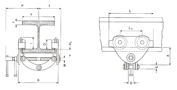臺灣川崎 PTC工字行車結構圖